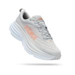 W/M Hoka Bondi 8 Road-Running Shoes Harbor Mist/Lunar Rock
