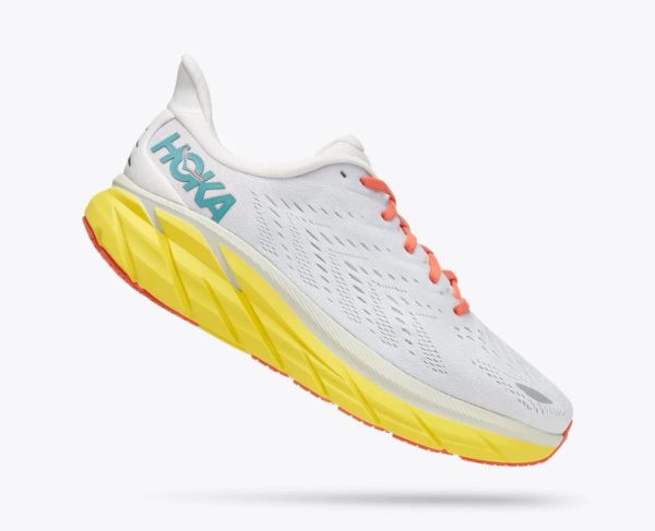 W/M Hoka One One Clifton 8 LANC DE BLANC / ILLUMINATING