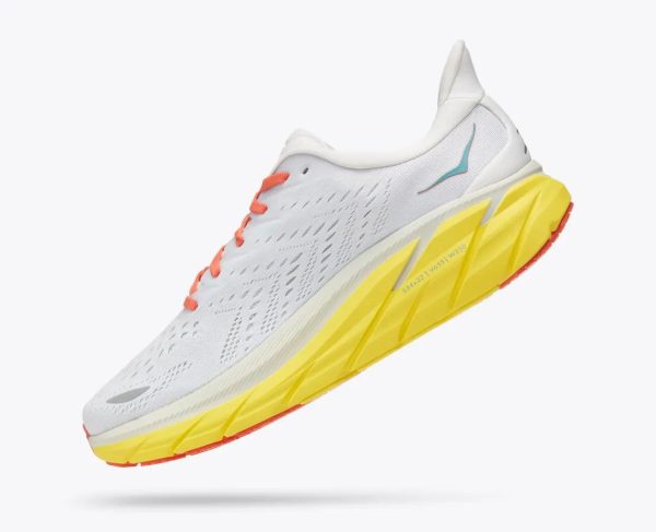 W/M Hoka One One Clifton 8 LANC DE BLANC / ILLUMINATING