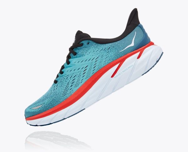 W/M Hoka One One Clifton 8 Real Teal / Aquarelle