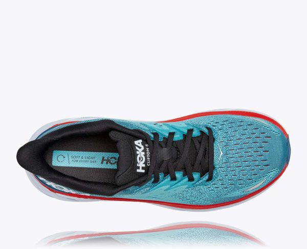 W/M Hoka One One Clifton 8 Real Teal / Aquarelle