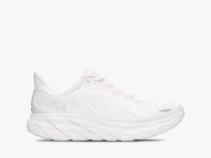 W/M Hoka One One Clifton 8 White / White