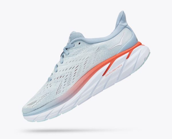 Women's Hoka One One Clifton 8 BLUE FOG/PLEIN AIR