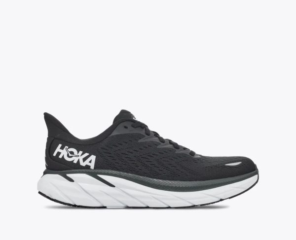 W/M Hoka One One Clifton 8 Black / White