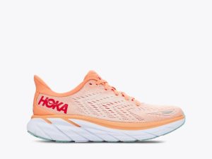 Women's Hoka One One Clifton 8 CANTALOUPE / SILVER PEONY