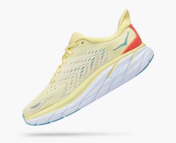 W/M Hoka One One Clifton 8 YELLOW PEAR / SWEET CORN