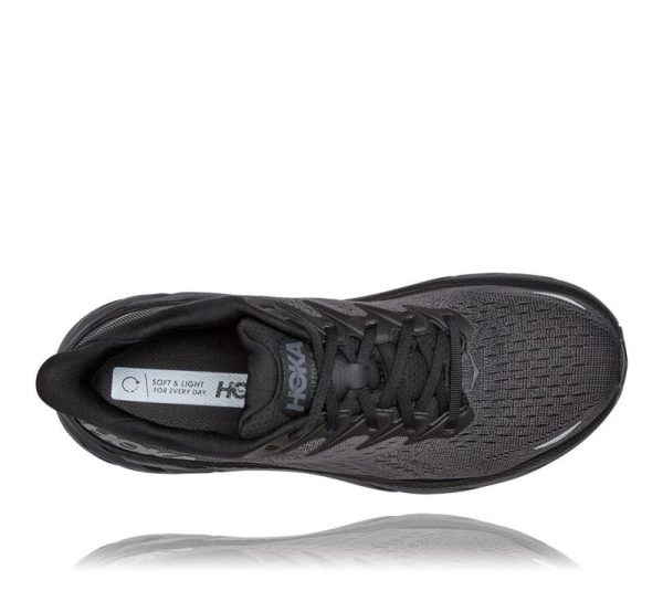 W/M Hoka One One Clifton 8 Black / Black