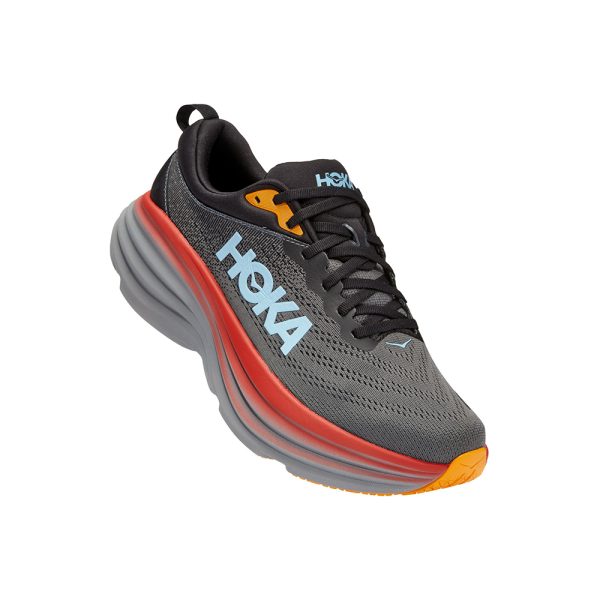 W/M Hoka Bondi 8 Road-Running Shoes Anthracite/Castlerock