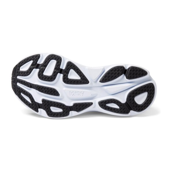 W/M Hoka Bondi 8 Road-Running Shoes Black/White