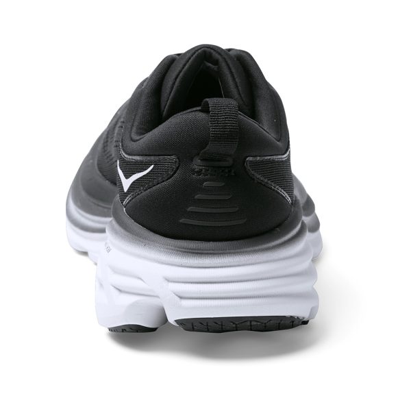 W/M Hoka Bondi 8 Road-Running Shoes Black/White