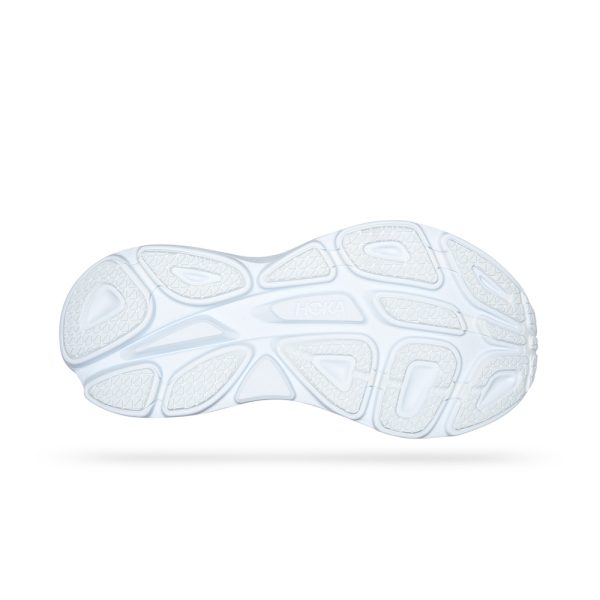 W/M Hoka Bondi 8 Road-Running Shoes White/White