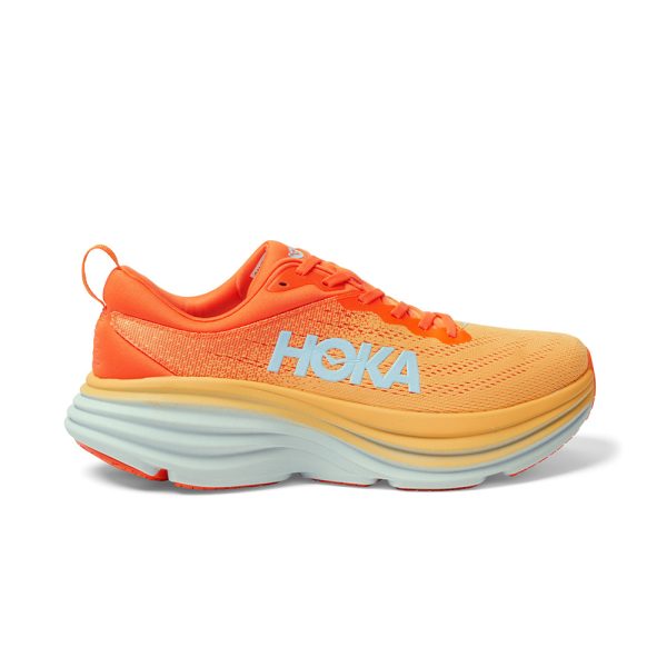 W/M Hoka Bondi 8 Road-Running Shoes Puffins Bill/Amber Yellow