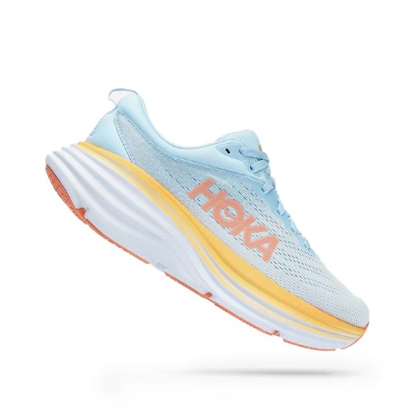 W/M Hoka Bondi 8 Road-Running Shoes Summer Song/Country Air