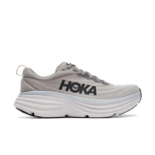 W/M Hoka Bondi 8 Road-Running Shoes Sharkskin/Harbor Mist