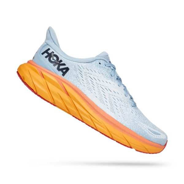 W/M Hoka Clifton 8 - Laufschue - Frauen - Summer Song/ice Flow