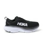 W/M Hoka Bondi 8 Road-Running Shoes Black/White