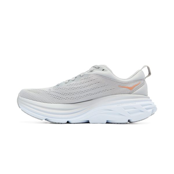 W/M Hoka Bondi 8 Road-Running Shoes Harbor Mist/Lunar Rock