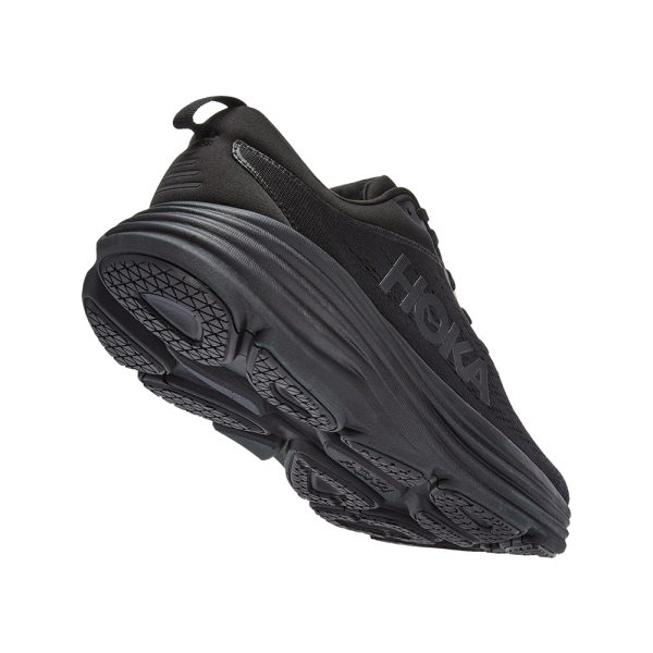W/M Hoka Bondi 8 Road-Running Shoes Black/Black