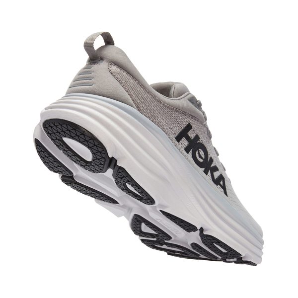 W/M Hoka Bondi 8 Road-Running Shoes Sharkskin/Harbor Mist