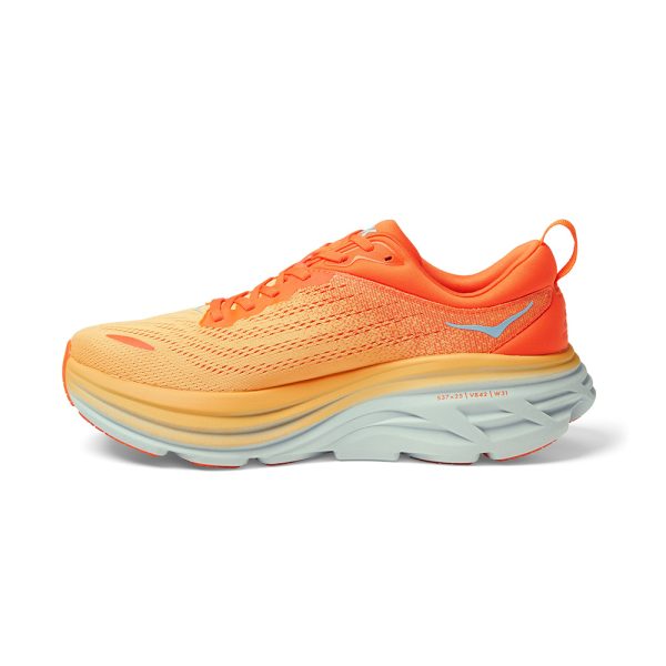 W/M Hoka Bondi 8 Road-Running Shoes Puffins Bill/Amber Yellow
