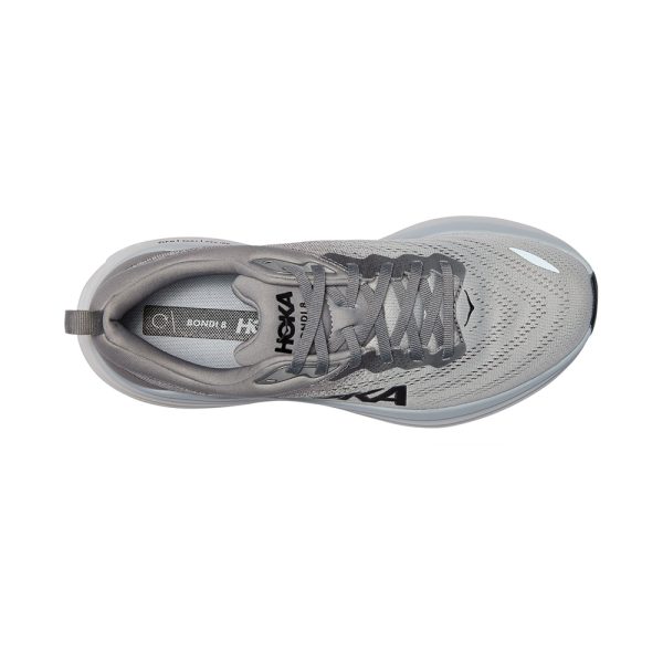 W/M Hoka Bondi 8 Road-Running Shoes Sharkskin/Harbor Mist