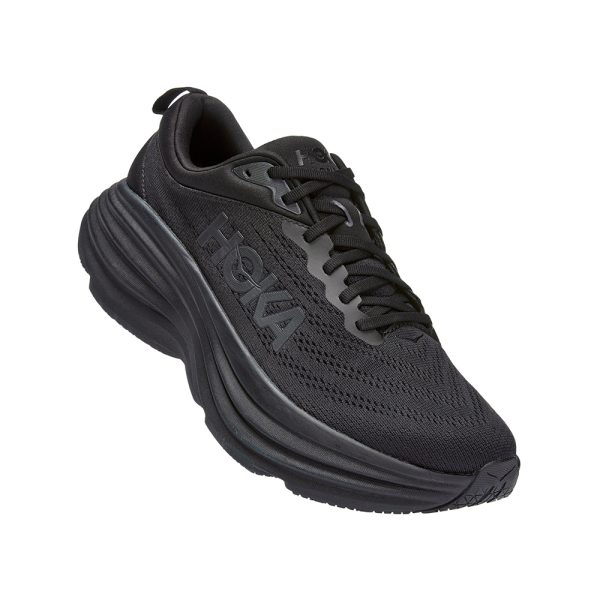 W/M Hoka Bondi 8 Road-Running Shoes Black/Black