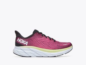 Women's Hoka One One Clifton 8 Blue Graphite / Ibis Rose