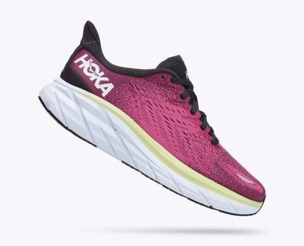 Women's Hoka One One Clifton 8 Blue Graphite / Ibis Rose