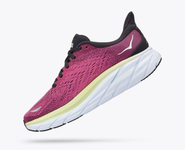 Women's Hoka One One Clifton 8 Blue Graphite / Ibis Rose