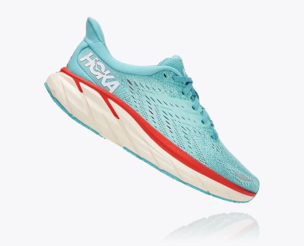 W/M Hoka One One Clifton 8 Aquarelle / Eggshell Blue