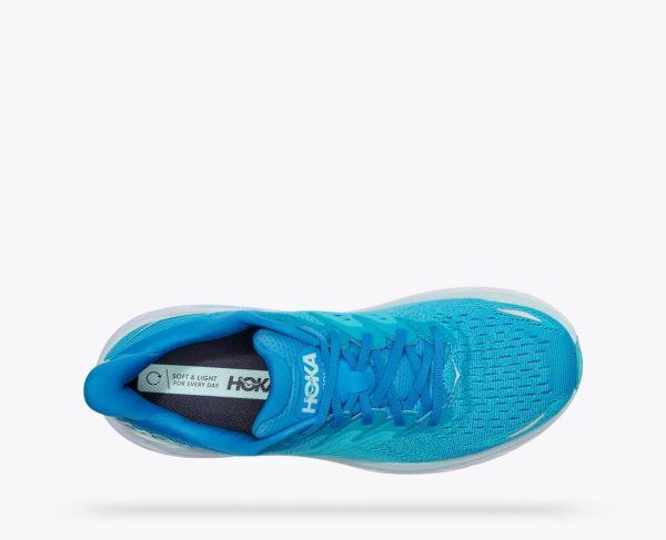 Men's Hoka One One Clifton 8 Ibiza Blue / Scuba Blue