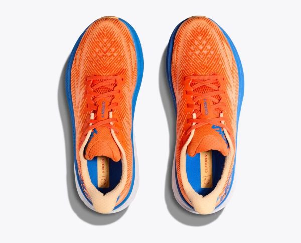 W/M Hoka One One Clifton 9 Vibrant Orange / Impala