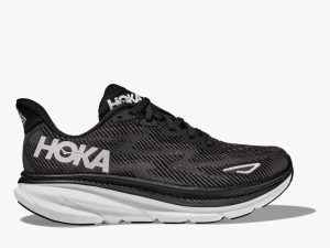 W/M Hoka One One Clifton 9 Black / White