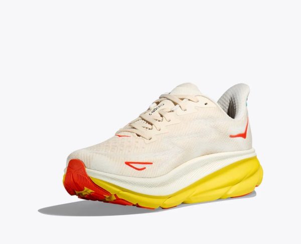 W/M Hoka One One Clifton 9 Eggnog / Passion Fruit