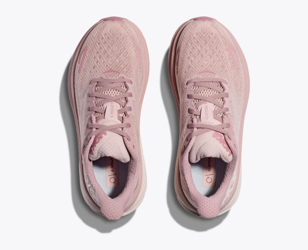 W/M Hoka One One Clifton 9 Pale Mauve / Peach Whip