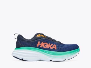 W/M Hoka Bondi 8 Road-Running Shoes Outer Space / Bellwether Blue