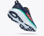 W/M Hoka Bondi 8 Road-Running Shoes Outer Space / Bellwether Blue