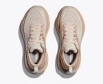 W/M Hoka Bondi 8 Road-Running Shoes Shifting Sand / Eggnog