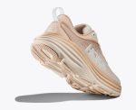W/M Hoka Bondi 8 Road-Running Shoes Shifting Sand / Eggnog