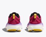 Women Hoka Bondi 8 Road-Running Shoes Cherries Jubilee / Pink Yarrow