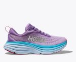 Women Hoka Bondi 8 Road-Running Shoes Chalk Violet / Pastel Lilac