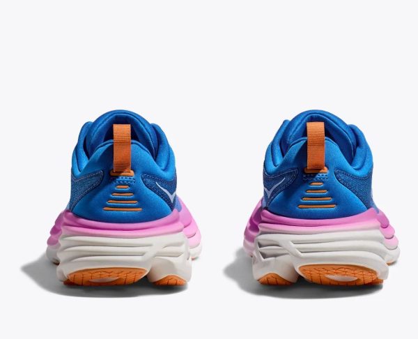 Women Hoka Bondi 8 Road-Running Shoes Coastal Sky / All Aboard