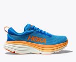 W/M Hoka Bondi 8 Road-Running Shoes Coastal Sky / Vibrant Orange
