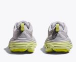 W/M Hoka Bondi 8 Road-Running Shoes Nimbus Cloud / Luminary Green