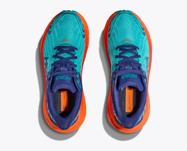 W/M Hoka One One Challenger 7 Ceramic / Vibrant Orange