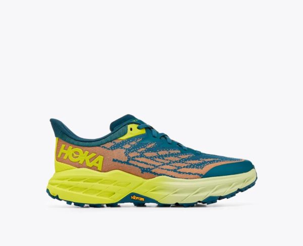 Men Hoka One One Speedgoat 5 Blue Coral / Evening Primrose