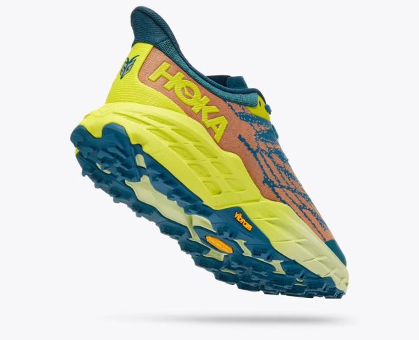 Men Hoka One One Speedgoat 5 Blue Coral / Evening Primrose