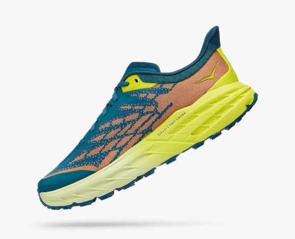 Men Hoka One One Speedgoat 5 Blue Coral / Evening Primrose