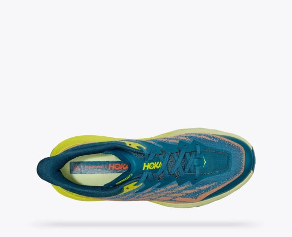 Men Hoka One One Speedgoat 5 Blue Coral / Evening Primrose