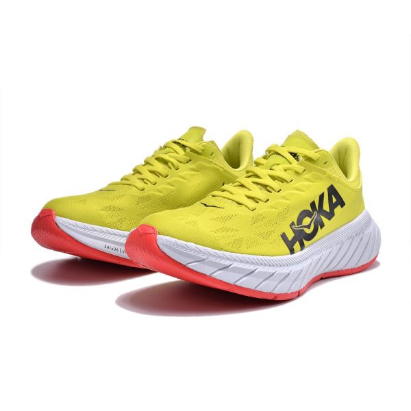 W/M Hoka Carbon X 2 Road-Running Shoes (unisex) Yellow